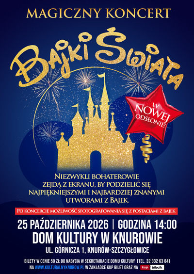 Plakat wydarzenia: Bajki Świata- MAGICZNY KONCERT 