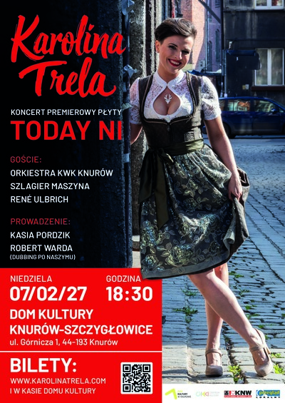 Plakat wydarzenia: Karolina Trela- koncert premierowy płyty TODAY NI 